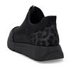 Remonte Platform Front Zip Shoe - Black Leopard